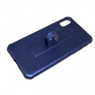 Silicone Case Motomo With Finger Ring For Apple Iphone X (5.5 ) Blue